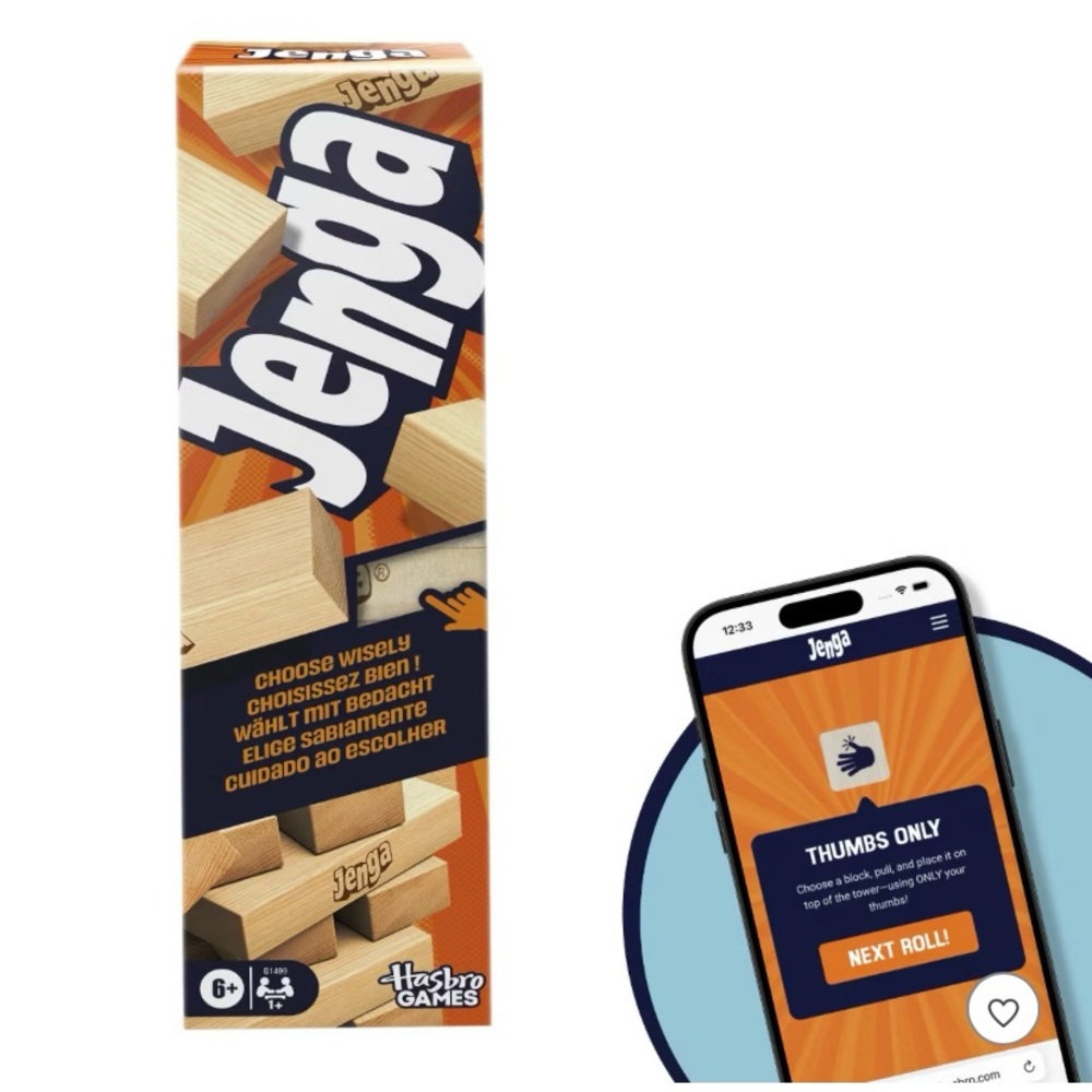 Jenga Classic Wooden Block Game - Digital Dice